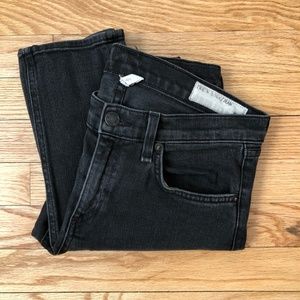 rag & bone skinny distressed black jeans SIZE 28